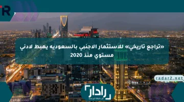 «تراجع تاريخي» للاستثمار الأجنبي بالسعودية يهبط لأدنى مستوى منذ 2020